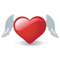flying heart